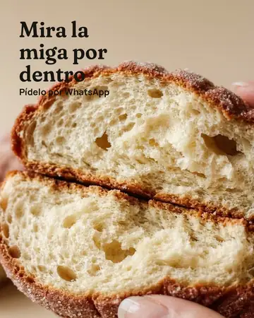 Después del cambio: la misma concha mucho más cerca, con la miga llenando la pieza