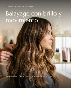 Ejemplo para belleza: la propuesta «Tu marca» de Salón Ámbar, una estética inventada para explicar la página