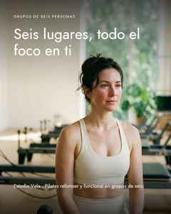 Ejemplo para gym y estudios: la propuesta «Tu marca» de Estudio Vela, un estudio de pilates inventado para explicar la página