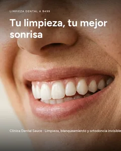Ejemplo para salud: la propuesta «Tu marca» de Clínica Dental Sauce, una clínica inventada para explicar la página