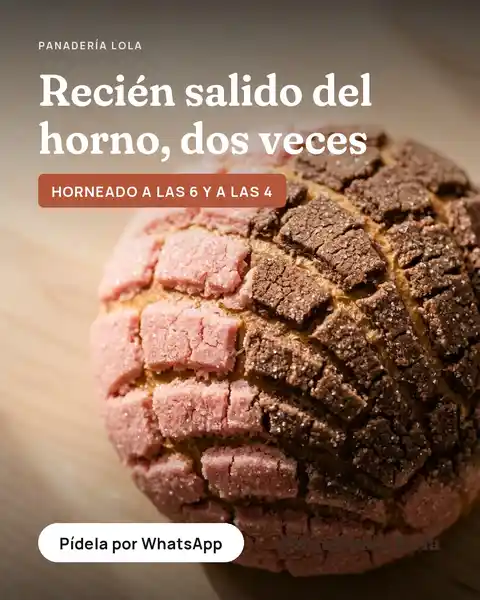 Ejemplo para otros giros: la propuesta «Tu marca» de Panadería Lola, una panadería inventada para explicar la página